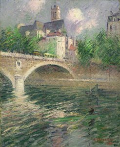 The Church of St. Gervais by Gustave Loiseau